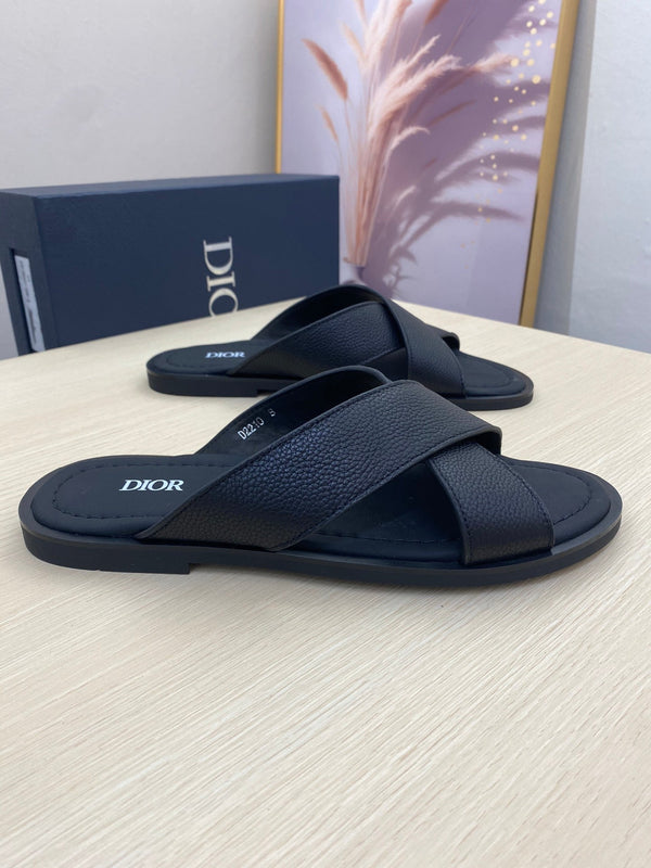 CD ALIAS SANDAL BLACK GRAINED CALFSKIN