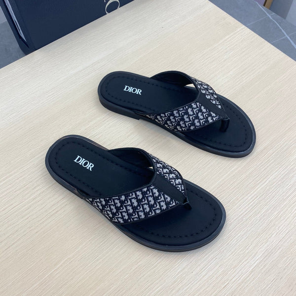 CD ALIDAS FLIP-FLOPS BLACK AND WHITE JACQUARD