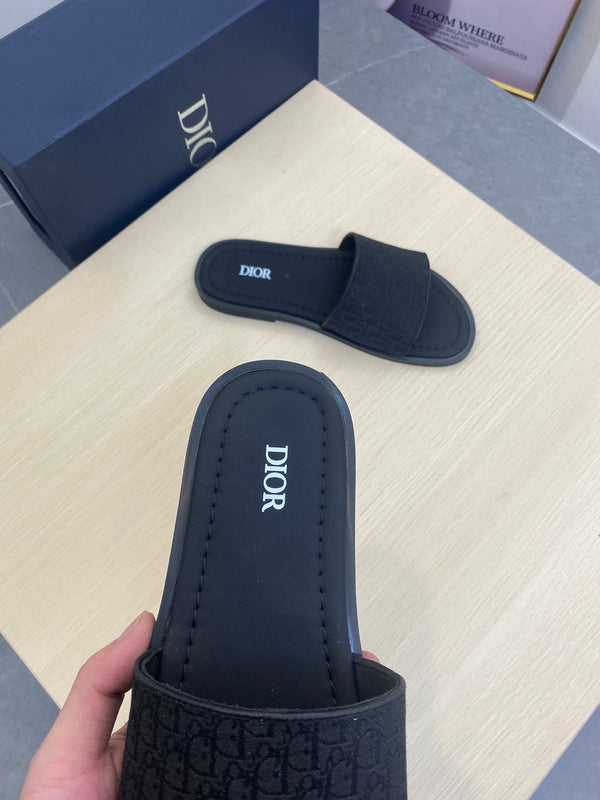 CD SLIDE ALIDAS SLIPPER BLACK JACQUARD