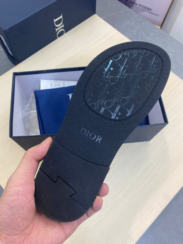 CD SLIDE ALIDAS SLIPPER JACQUARD NERO E BIANCO