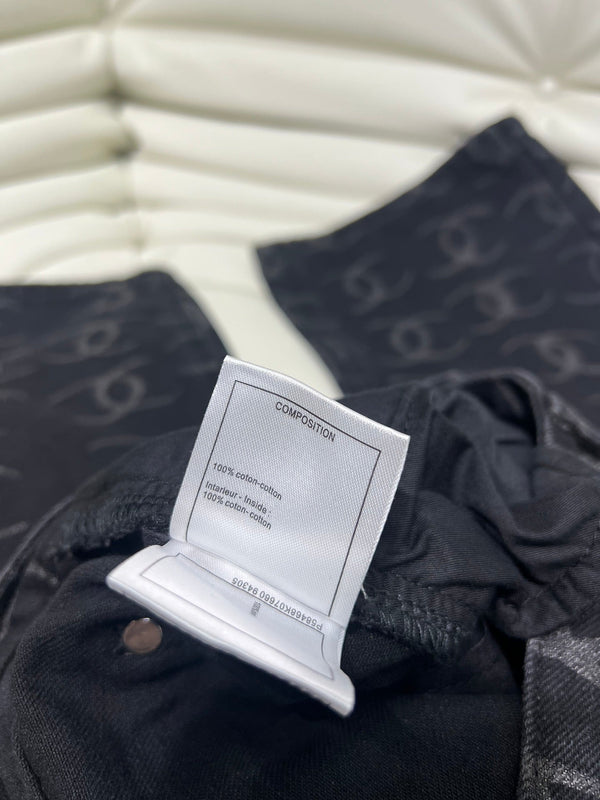 DENIM CC LOGO BLACK JEANS