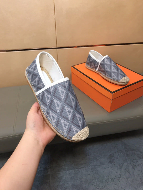 CD PARADISE ESPADRILLE LOAFER GRAY GEOMETRIC JACQUARD