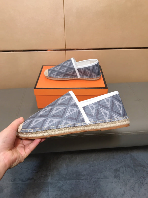 CD PARADISE ESPADRILLE LOAFER GRAY GEOMETRIC JACQUARD