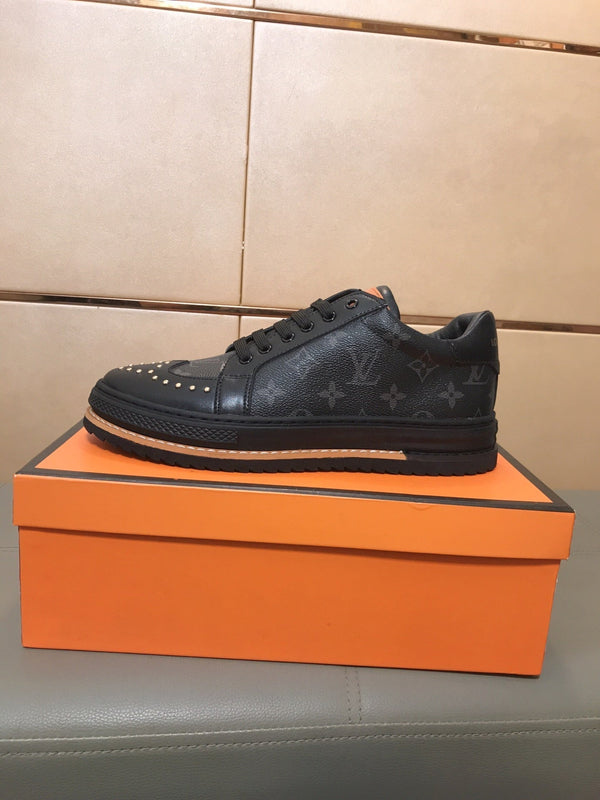 LV TRAINER IN BLACK MONOGRAM CALFSKIN