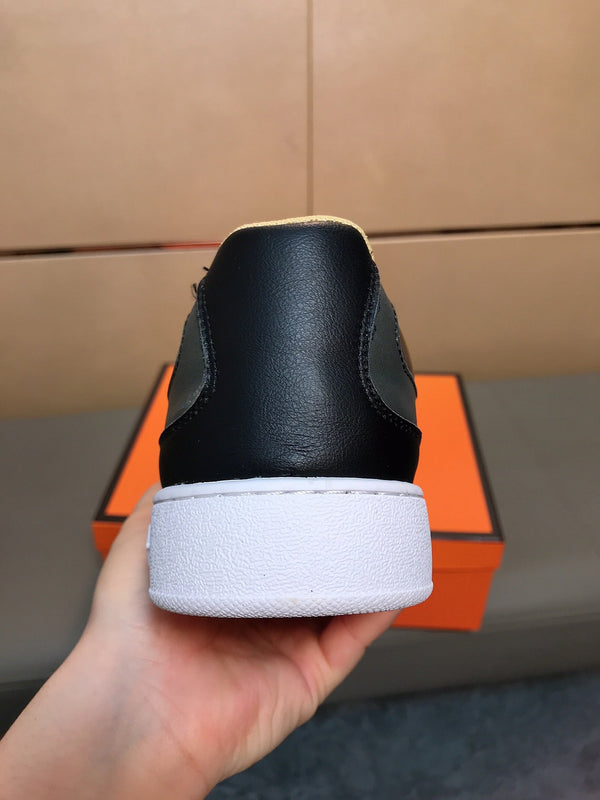 LV TRAINER BLACK CALFSKIN AND DAMIER CANVAS