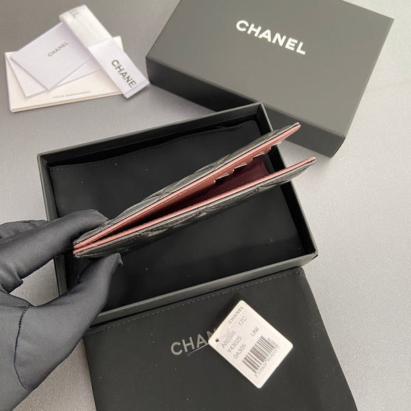 CC Passport Holder Black Sheepskin GHW  193338