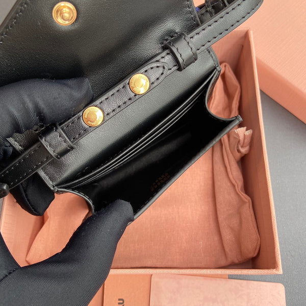 MICRO BAG 11 IN BLACK SMOOTH CALFSKIN