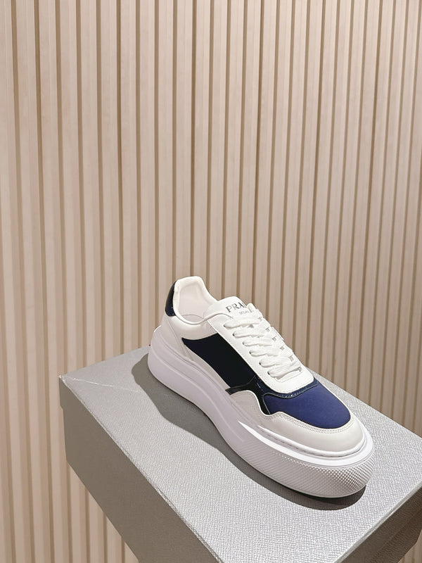 PRA 25s Low-Top Sneakers White/Blue Leather & Fabric 449697