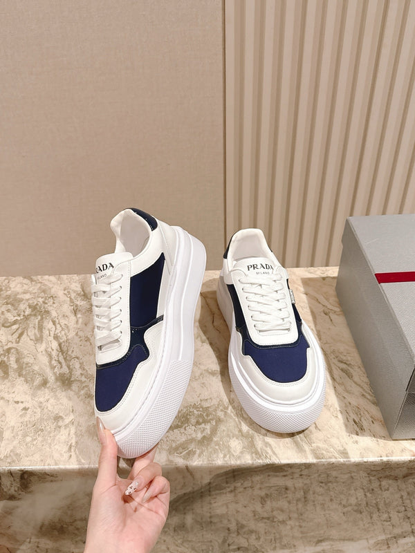 PRA 25s Low-Top Sneakers White/Blue Leather & Fabric 449697