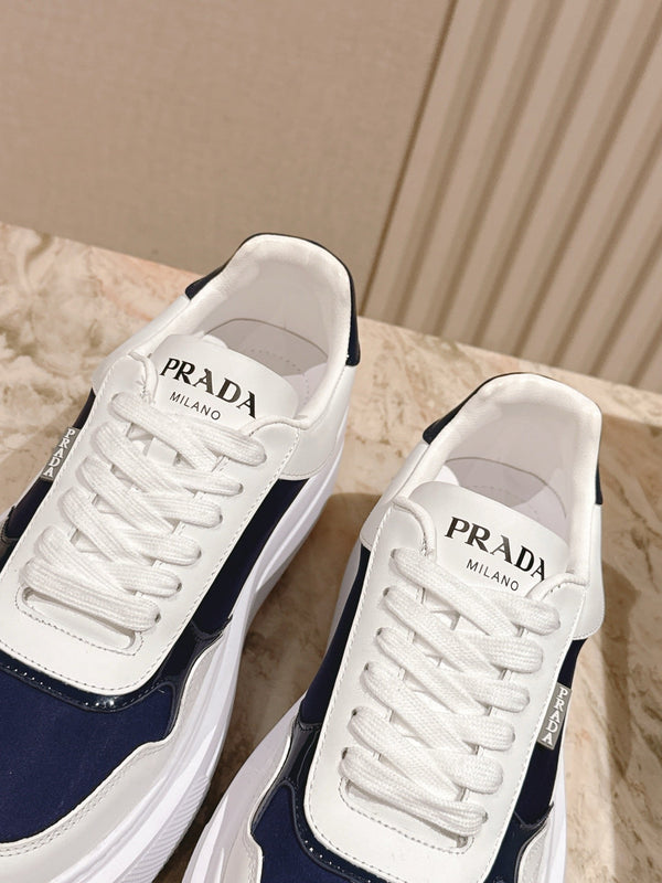 PRA 25s Low-Top Sneakers White/Blue Leather & Fabric 449697