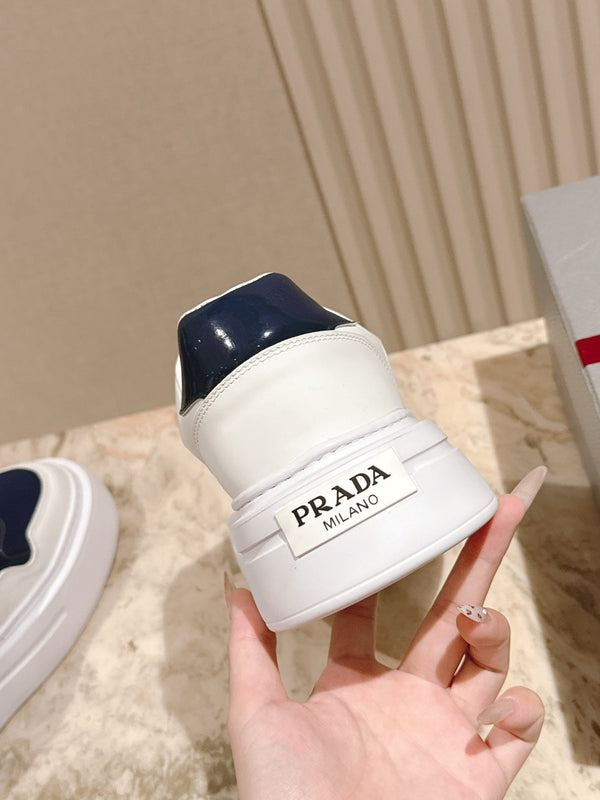 PRA 25s Low-Top Sneakers White/Blue Leather & Fabric 449697