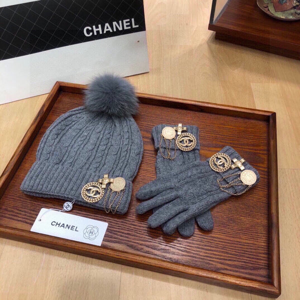 SET TRE PEZZI IN CASHMERE GRIGIO SQUALO 424000