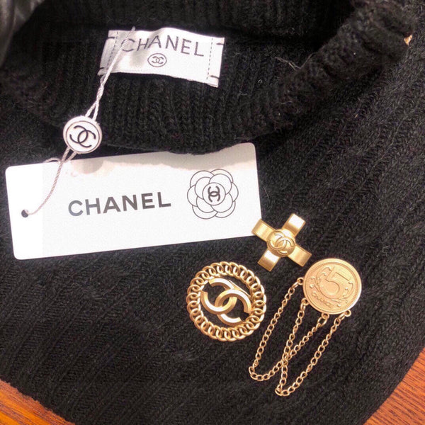 SET TRE PEZZI IN CASHMERE NERO 424002