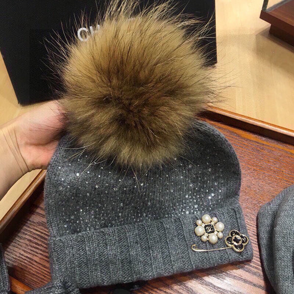 SET TRE PEZZI IN CASHMERE GRIGIO SQUALO 424005