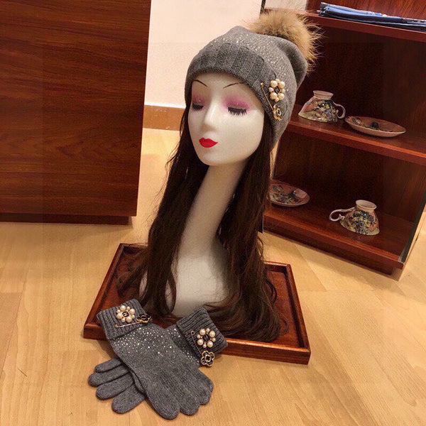 SET TRE PEZZI IN CASHMERE GRIGIO SQUALO 424005