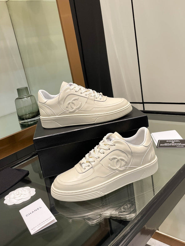 CC 25 Trainers Beige Cowhide Sheepskin  413861