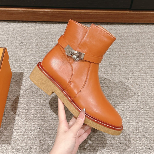 stivaletto history in pelle di vitello marrone