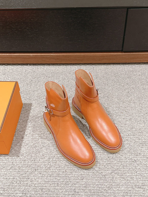 stivaletto history in pelle di vitello marrone