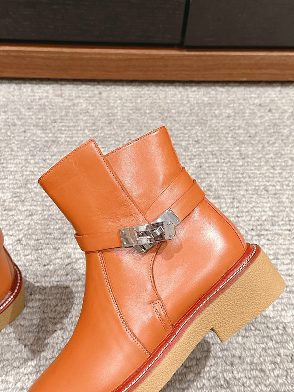 stivaletto history in pelle di vitello marrone