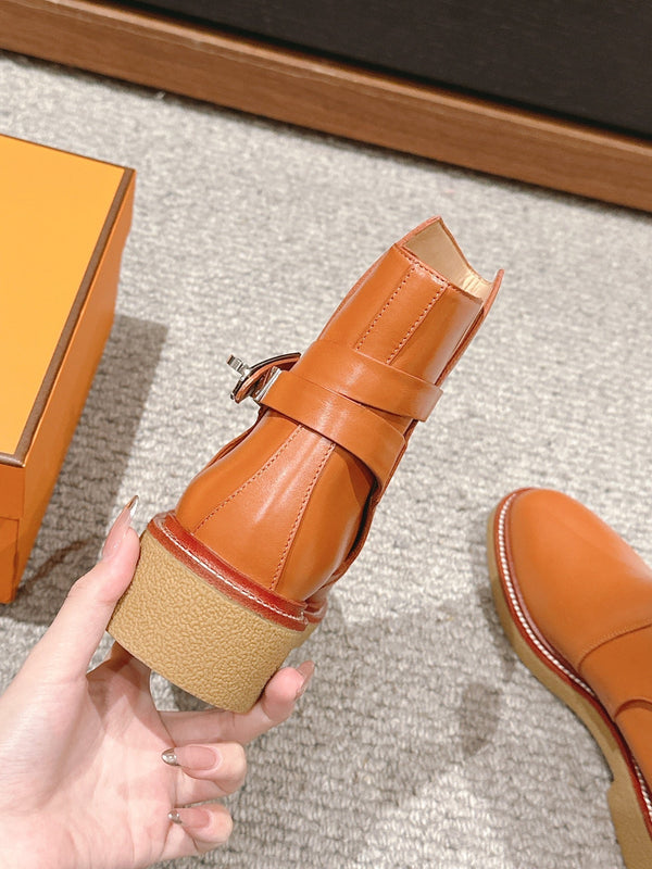 stivaletto history in pelle di vitello marrone