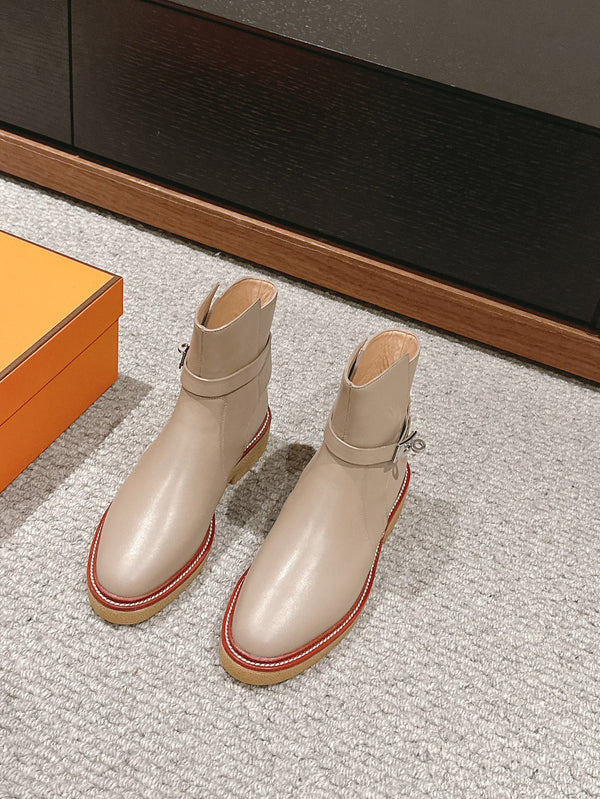 stivaletto history in pelle di vitello grigia