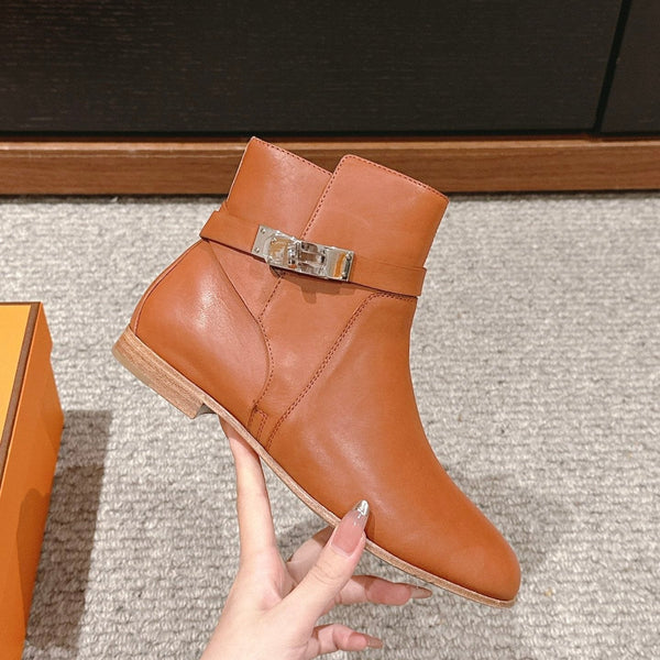 stivaletto neo in pelle di vitello marrone