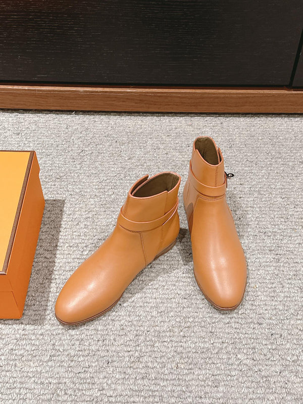 stivaletto neo in pelle di vitello marrone chiaro