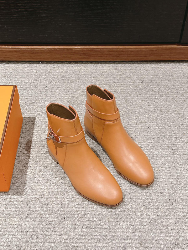 stivaletto neo in pelle di vitello marrone chiaro