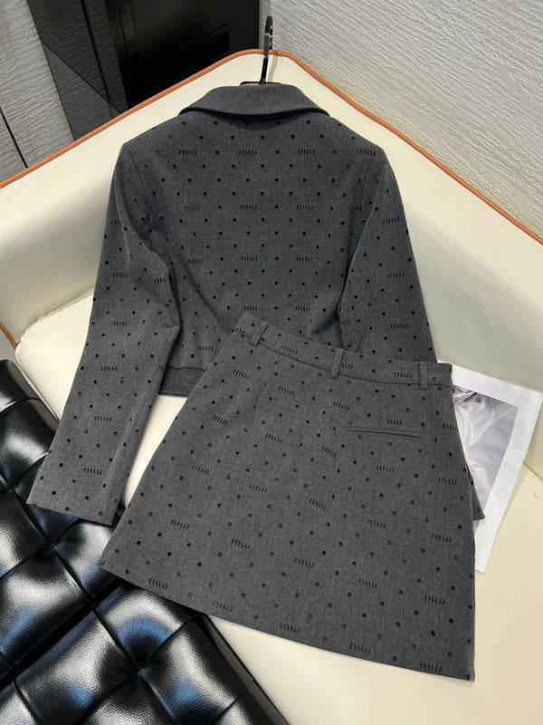 Miu Miu 25 Set Grigio Poliestere