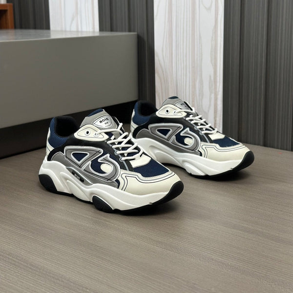 CD B22 SNEAKER NAVY AND WHITE MESH FABRIC