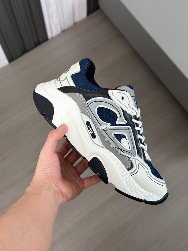CD B22 SNEAKER NAVY AND WHITE MESH FABRIC