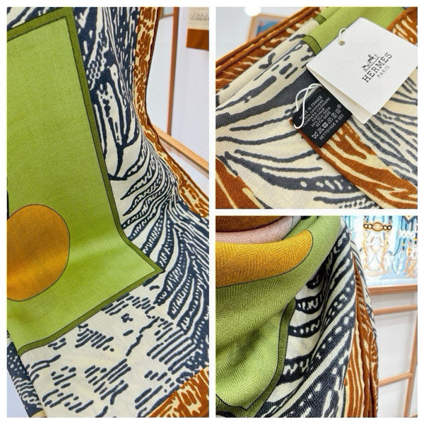 Cavalier en Formes shawl 140 CM In Colorful Cashmere And Silk 227893