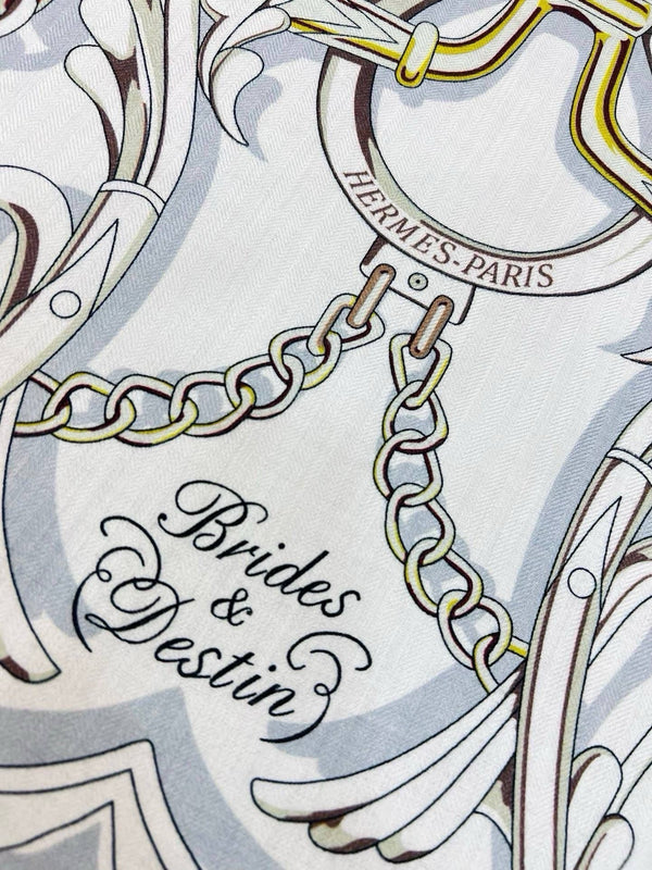 Brides Et Destin Scarf 140 CM In Colorful Cashmere And Silk 227900