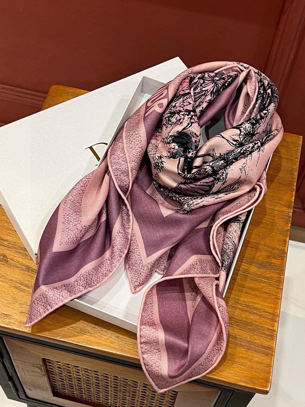 SCIARPA QUADRATA 110 CM IN VELLUTO DI SETA COLORATO 389724