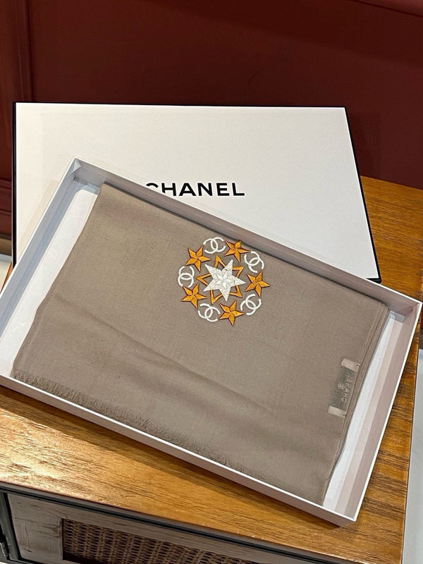 SCIARPA 200 CM IN CASHMERE MARRONE MEDIO 394614