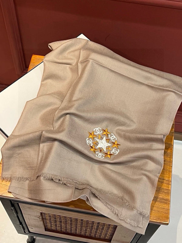 SCIARPA 200 CM IN CASHMERE MARRONE MEDIO 394614