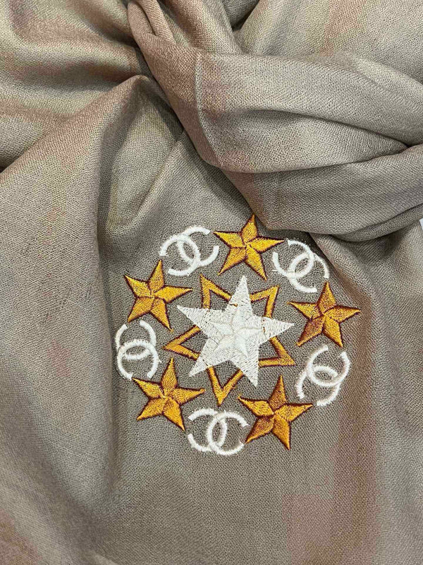 SCIARPA 200 CM IN CASHMERE MARRONE MEDIO 394614