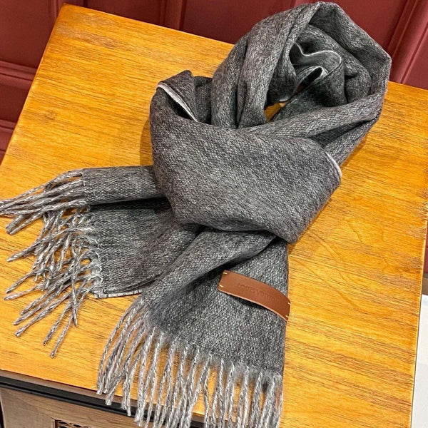 SCIARPA 180 CM IN CASHMERE GRIGIO SCURO 396480