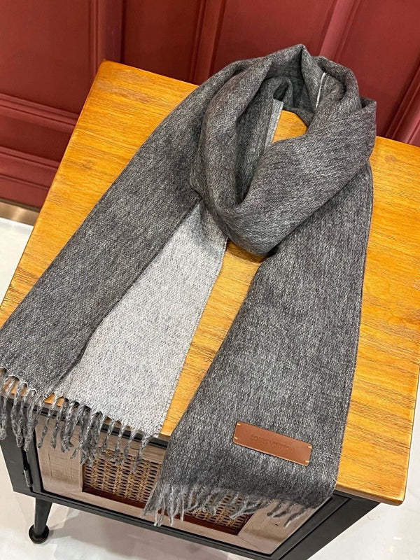 SCIARPA 180 CM IN CASHMERE GRIGIO SCURO 396480