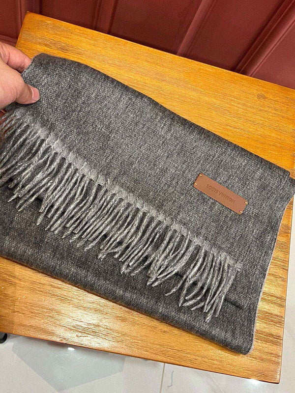 SCIARPA 180 CM IN CASHMERE GRIGIO SCURO 396480