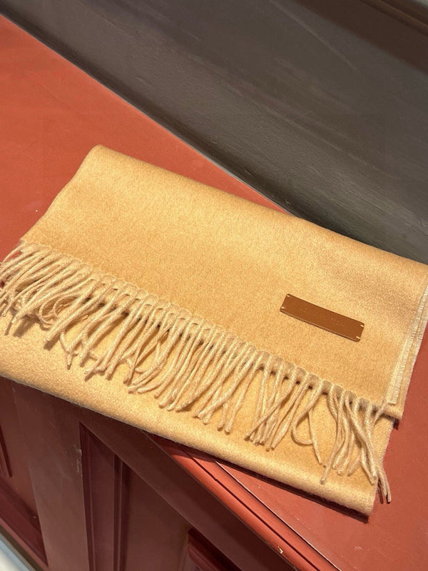 SCIARPA 180 CM IN CASHMERE MARRONE MEDIO 396482