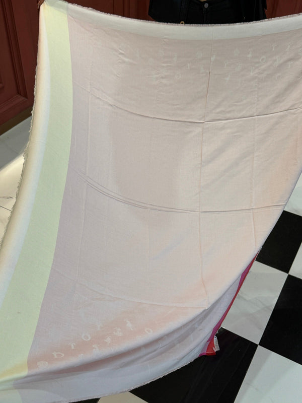 SCIALLE 140 CM IN CASHMERE E SETA ROSA CHIARO 413801