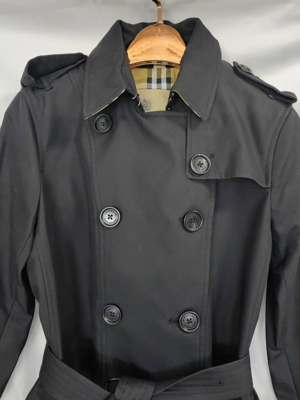 Bur 25 Chelsea Short Coat Black Cotton 220426