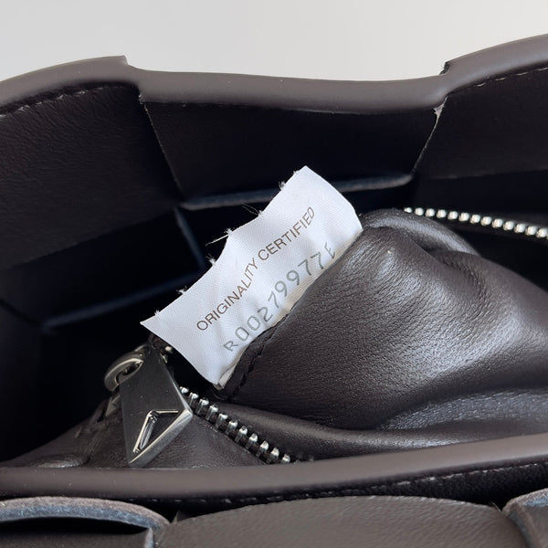 BV Two-In-One Cassette Bag 26cm Brown Leather