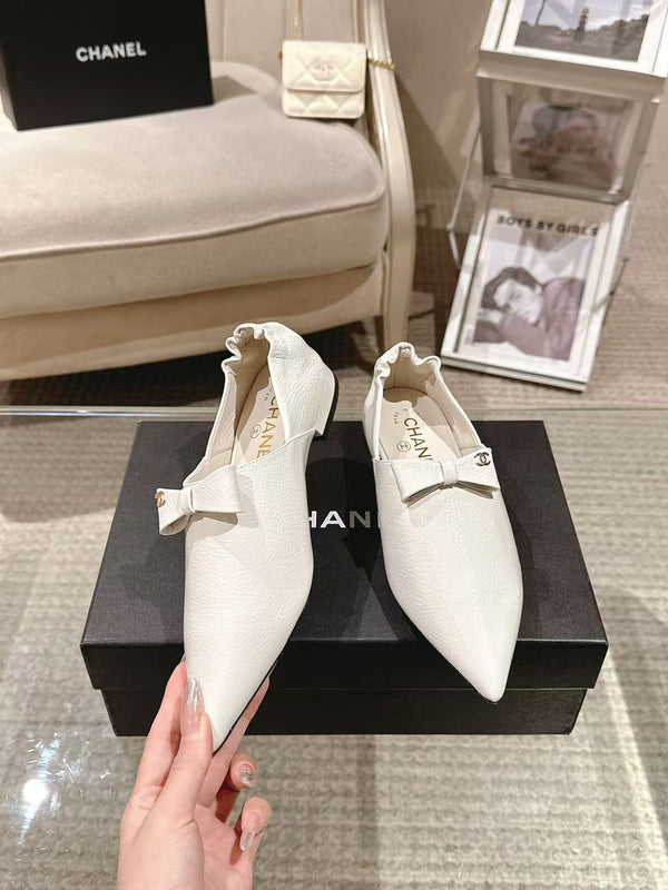 CC 25 Half-Mule Loafers White Sheepskin 363728