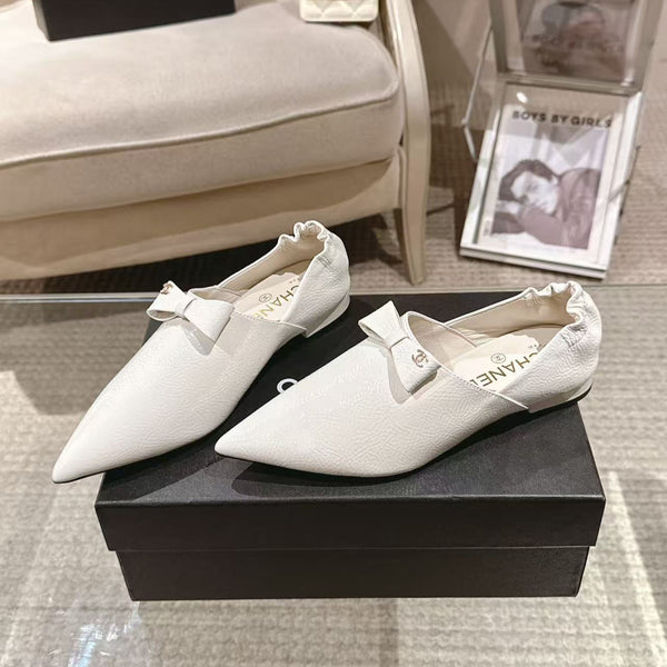 CC 25 Half-Mule Loafers White Sheepskin 363728
