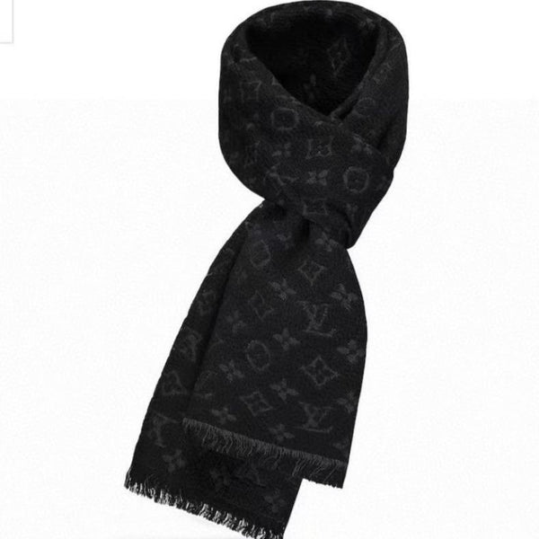 SCIARPA 180 CM IN CASHMERE MONOGRAM CLASSICO NERO 396441