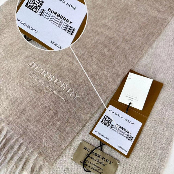 SCARF 180 CM IN TAN BROWN CASHMERE 398417