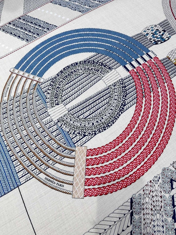 Scarf 140 CM In White Black Colorful Silk