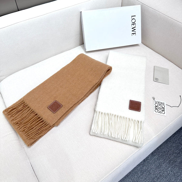 SCIARPA 185 CM IN MOHAIR E LANA BIANCA 413753